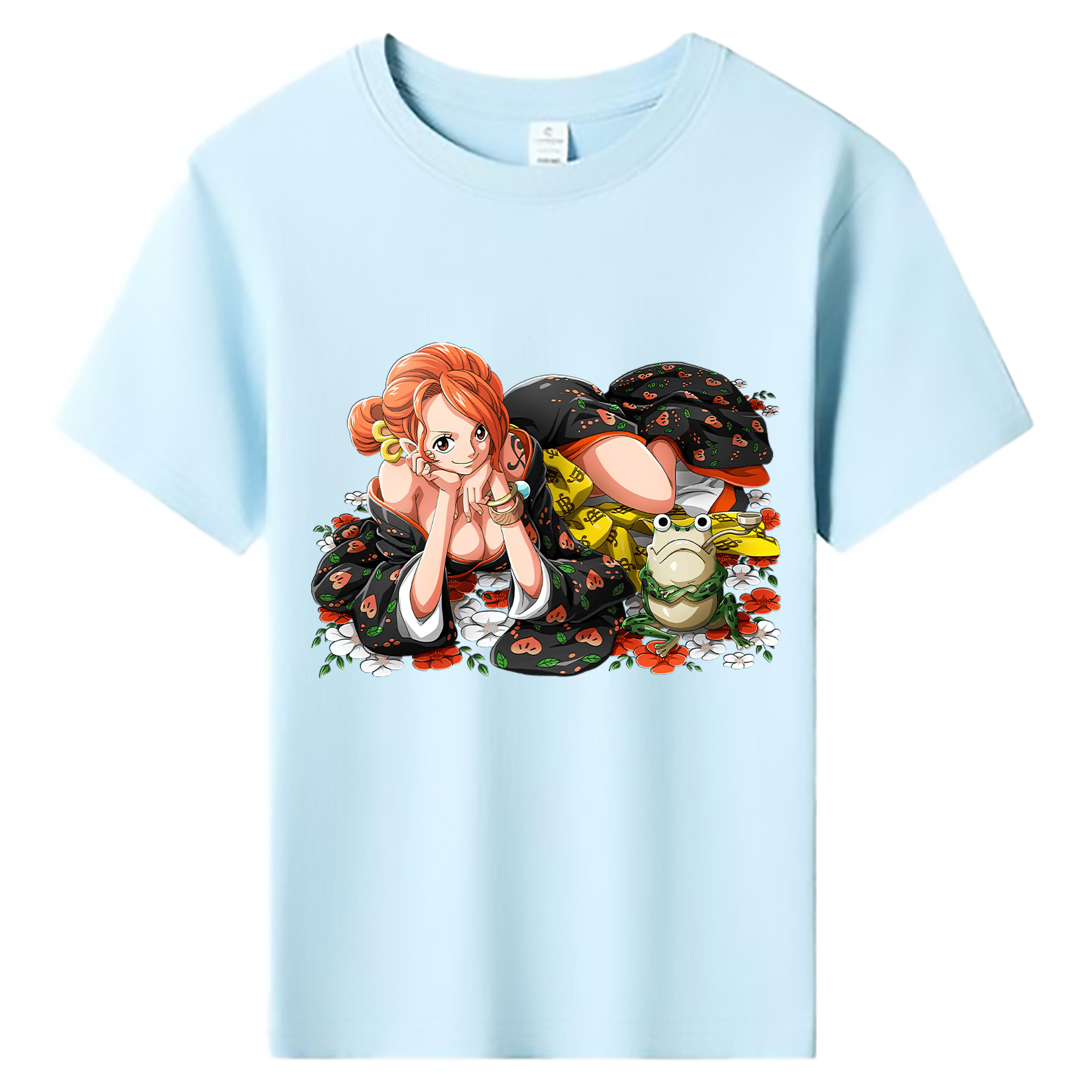 （画像用） ワンピース ナミ ONE PIECE Nami 綿100％キッズTシャツ（フロントプリント）